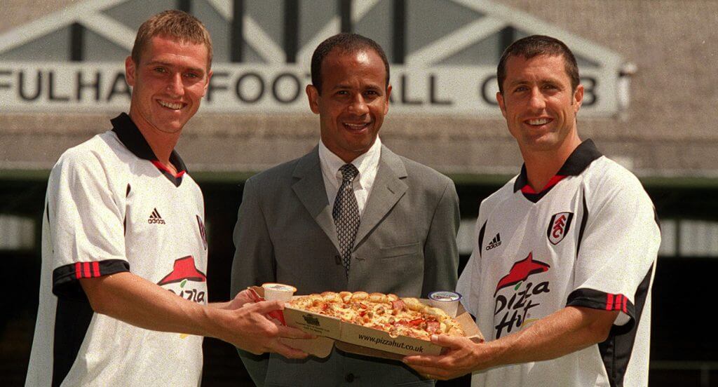 Jean Tigana with Fulham Players