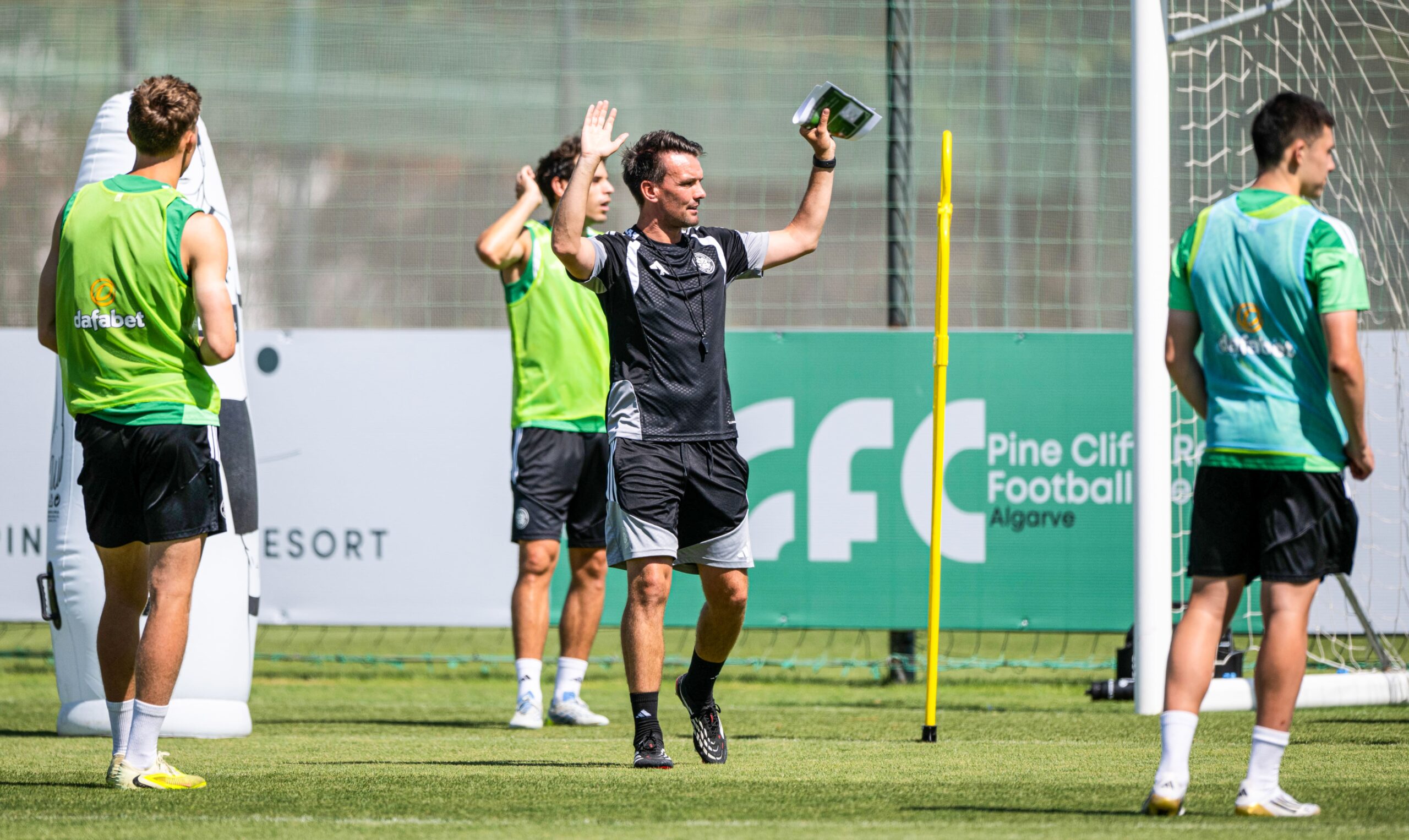 A player striking a dead ball